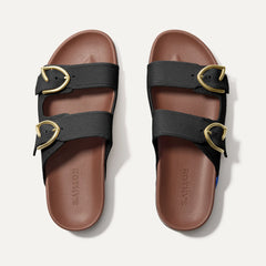 The Buckle Slide - Black