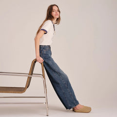 The Casual Clog - Metallic Golden Crochet