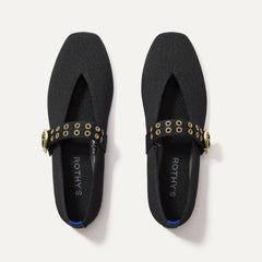 The Max Buckle Mary Jane - Black